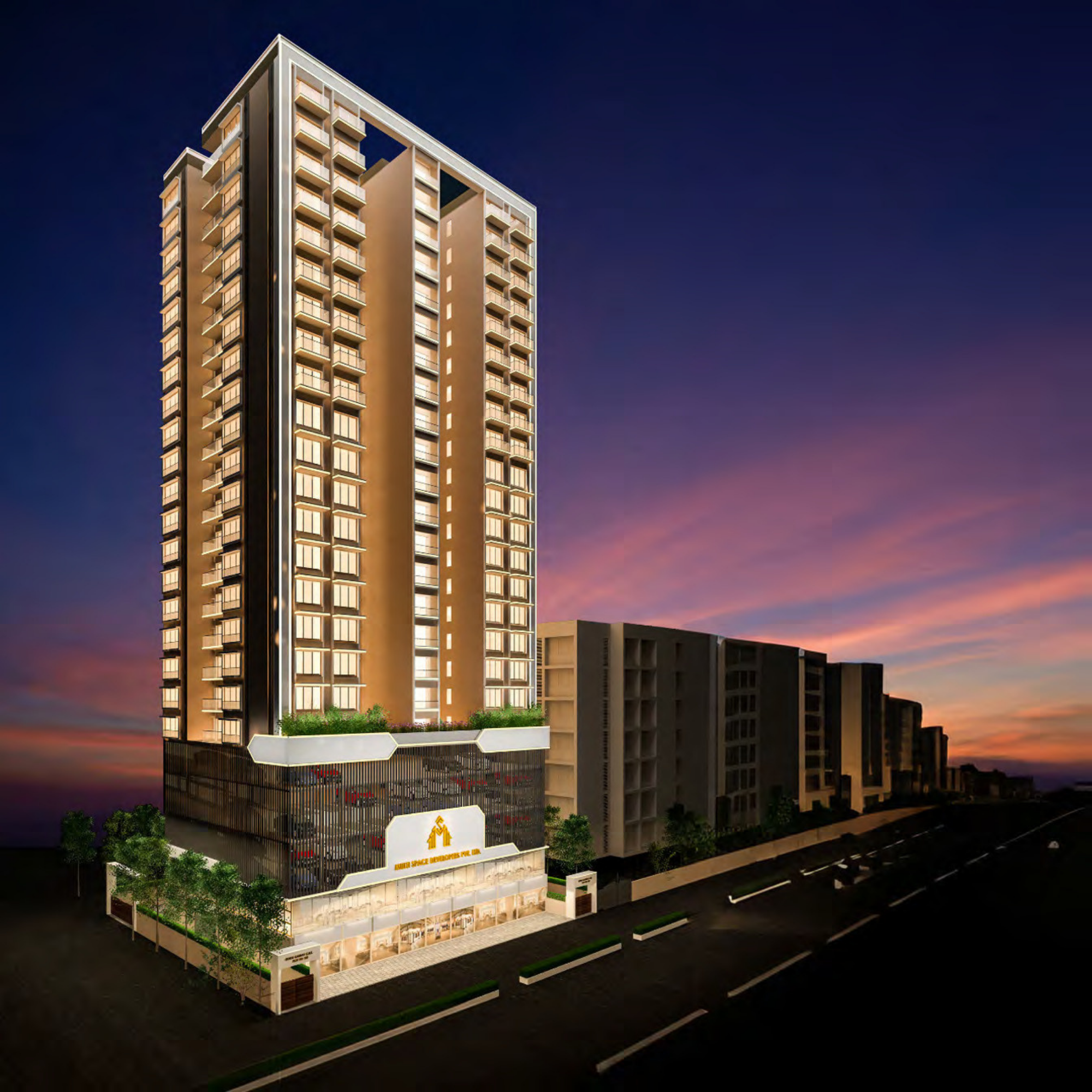 Gaurav Galaxy - Luxury Residential Tower View in Gorai Sector No. 2